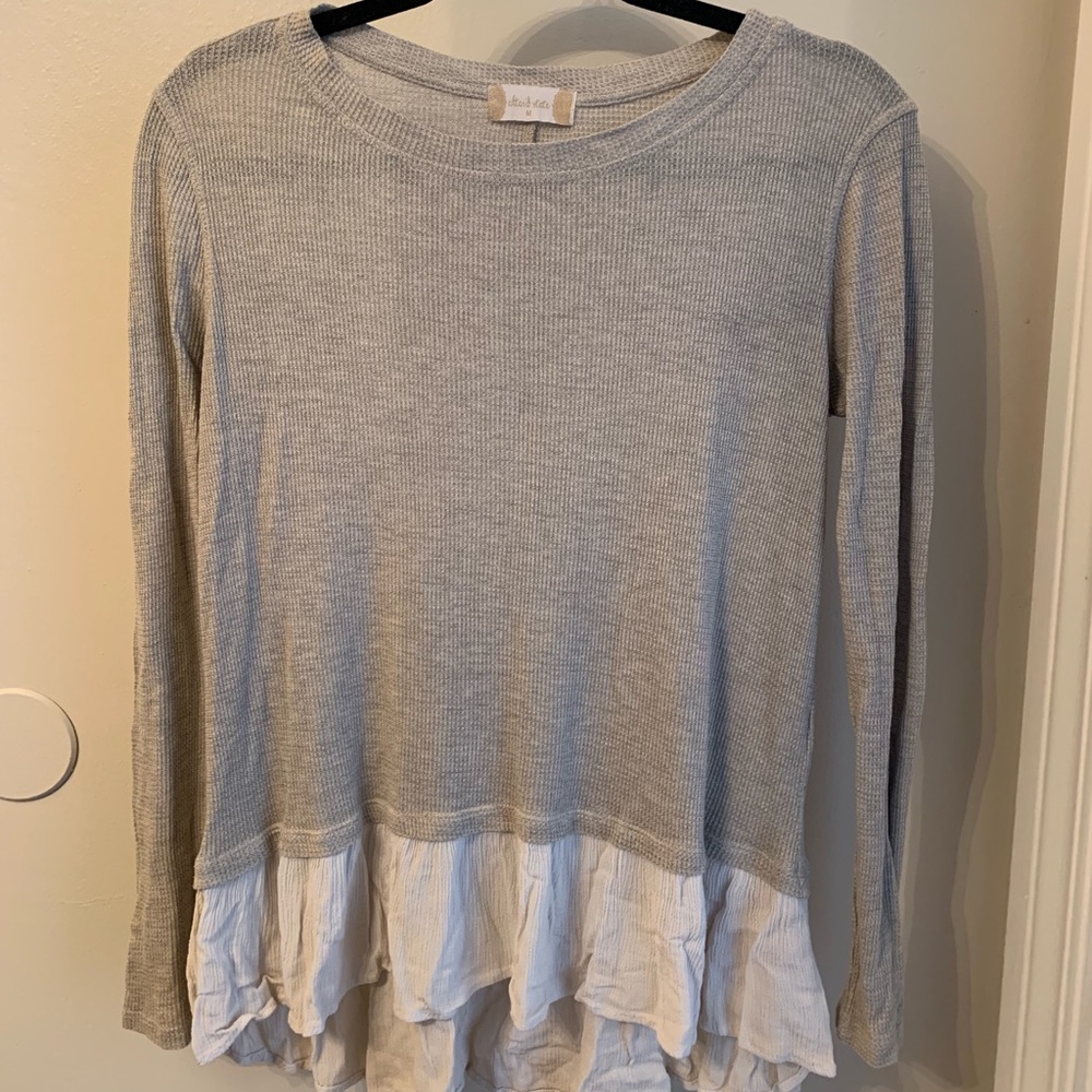 Altr’d State Sweater with Peplum Detail